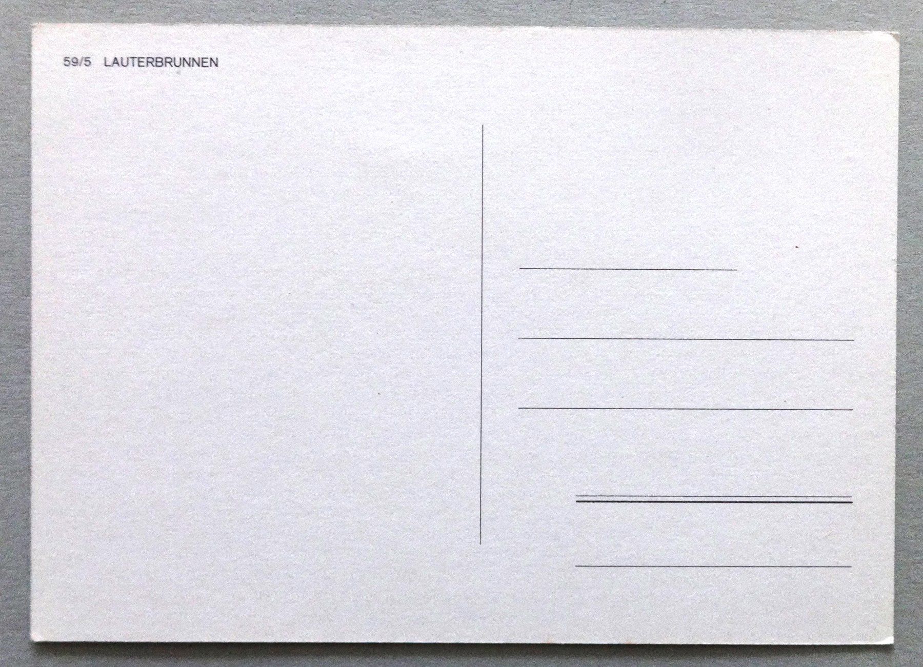 Cartoline postali: Lauterbrunnen – Usato da Fétigny venduto da Billy2miny 1