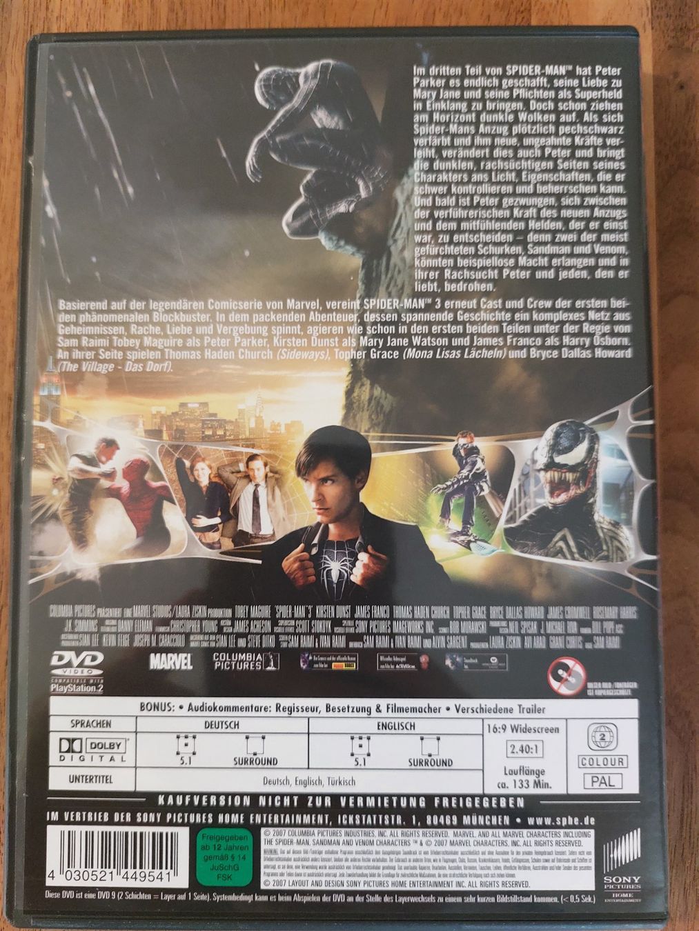 Tous les DVDs: DVD - Spider-Man 3 – D'occasion à Rheinfelden par FilmAuktion 1