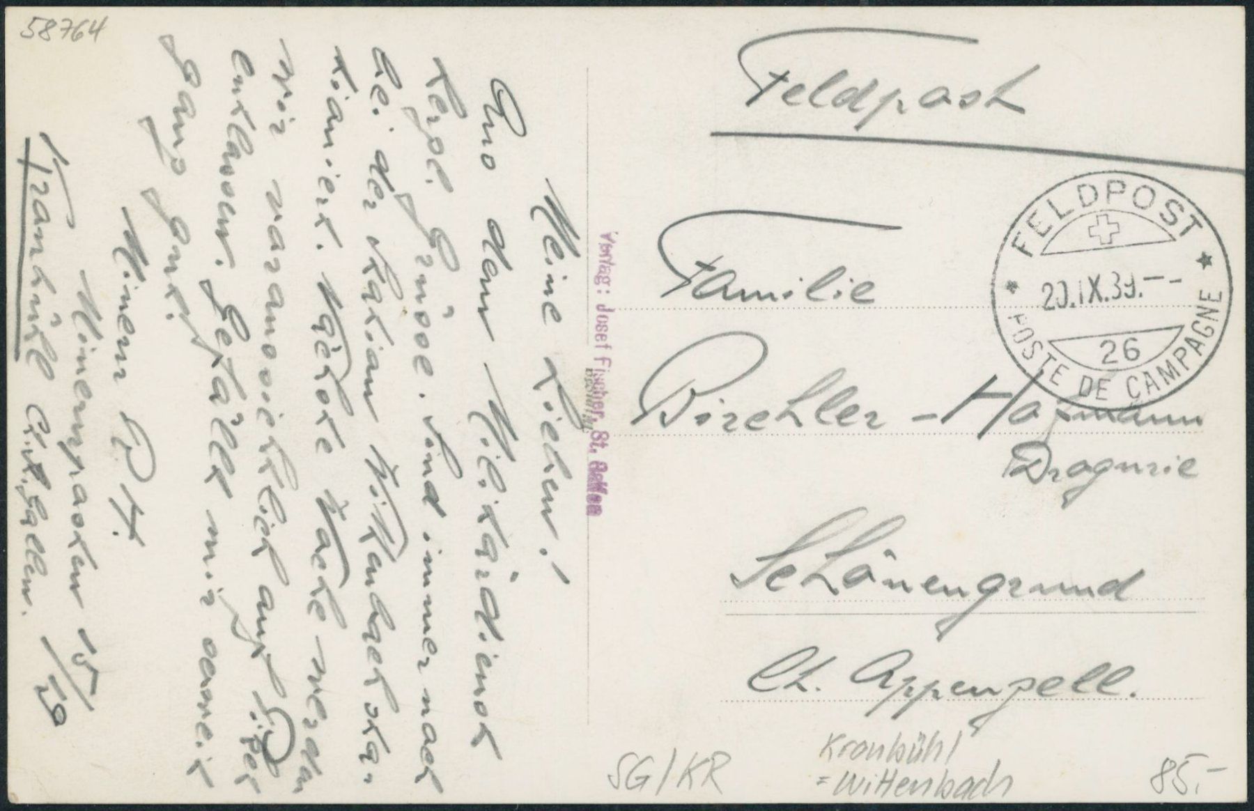 Cartoline postali: SG Kronbühl - Wittenbach – Usato da Schindellegi venduto da Jonathan77 1