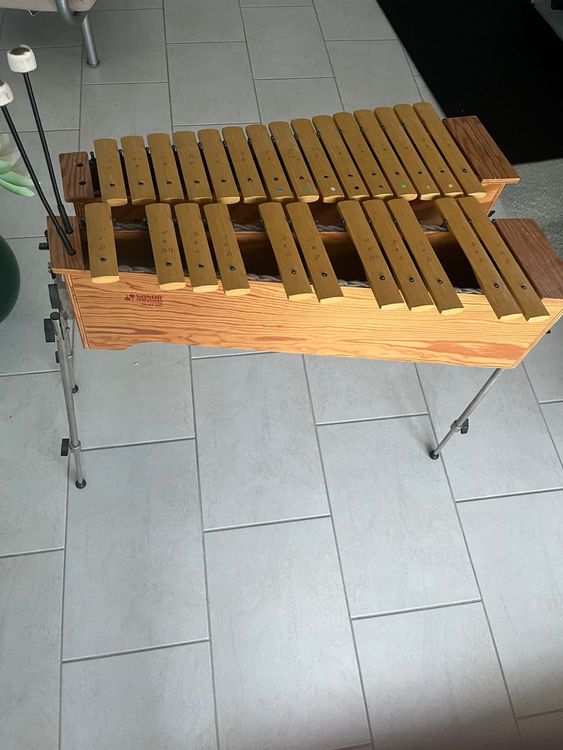 Kinder Xylophon Aus Kiefernholz - Musikspielzeug Für Kinder Ab 1 Jahr