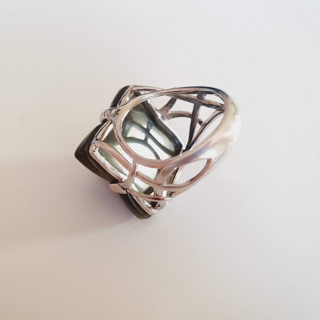 Anelli: Modischer Obsidian-Ring, Silber 925, Grösse 17.8 mm – Usato da Kreuzlingen venduto da Wunderkiste123 7