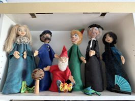 Handgefertigte Kasperli-Handpuppen