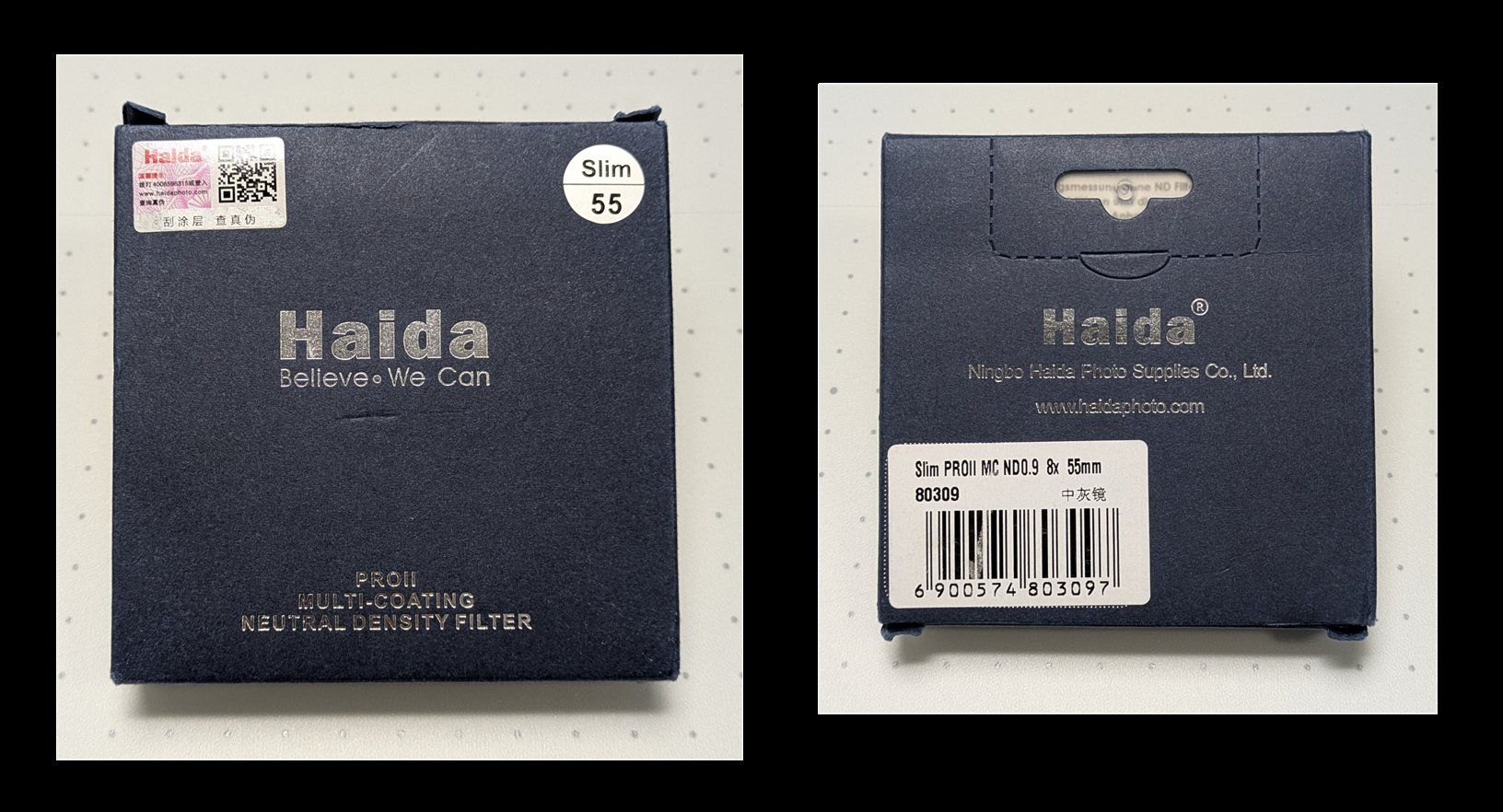 Haida Filter: Haida ND0.9, 8x Fillter - 55mm – Neu (gemäss Beschreibung) aus Sennwald von MicNi 1