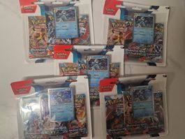 5x Pokémon Paradox Rift – 3-Blister EN Sealed