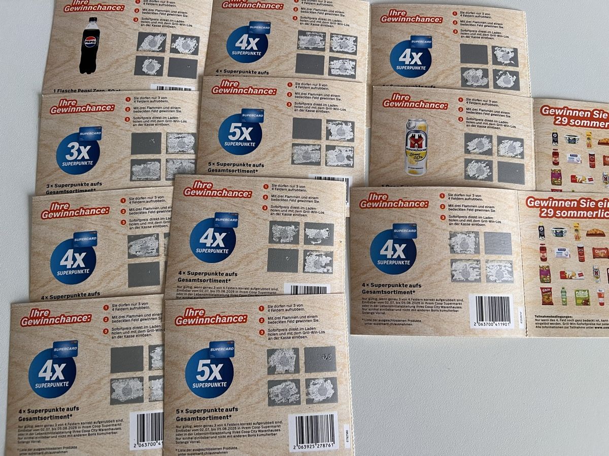 Coop Sammelmarken & -punkte: 11 Coop Win lose Aufgerubelt! – Neu und originalverpackt aus Uster von SmartSales_zh