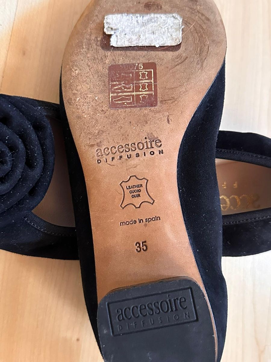 Scarpe da donna: Ballerines noires Accessoire Diffusion en cuir – Nuovo (secondo la descrizione) da Villeneuve VD venduto da tat_9fhl 3