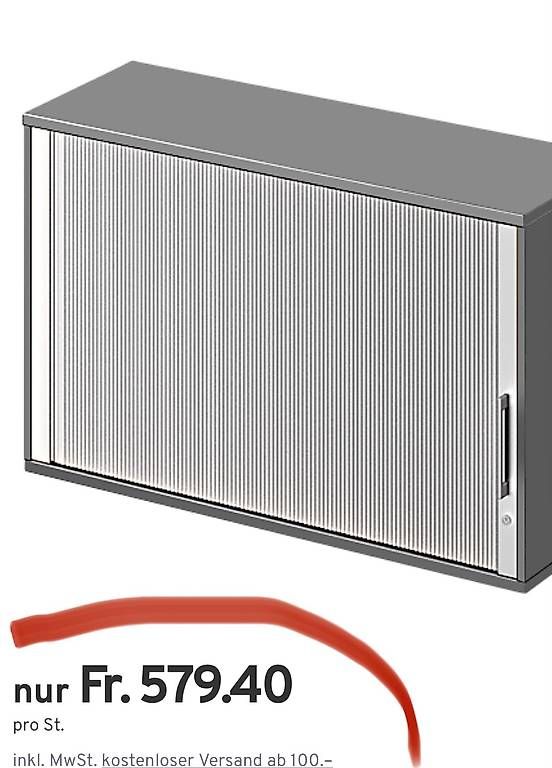 Ssi Schäfer Schränke: neuer Querrolladenschrank 120x42xH:75, graphit – Neu und originalverpackt aus Necker von liq24 1