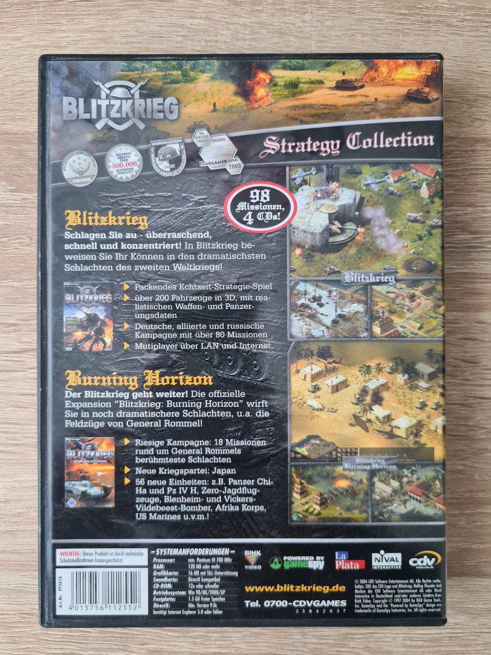 Spiele: Blitzkrieg Strategy Collection (4 CD) (German) - PC – Gebraucht aus Carouge GE von Franllo 1