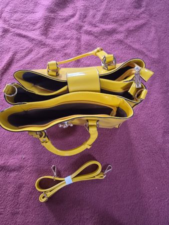 Damen Handtasche gelb Tom Eva