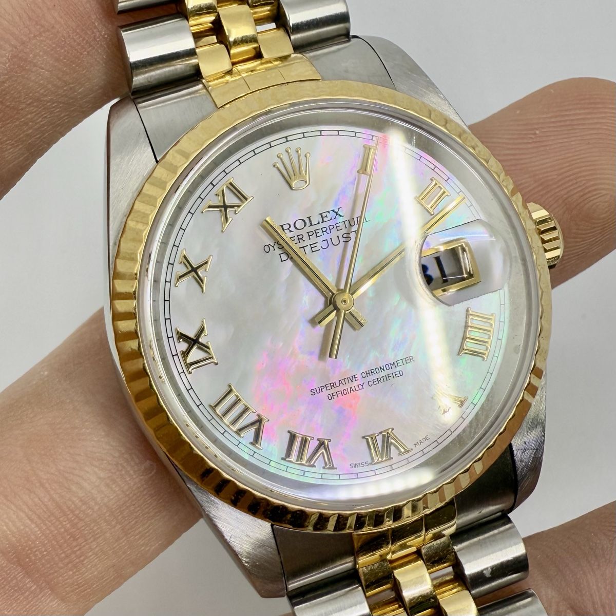 Rolex Orologi: Rolex DateJust Perlmutt 18K/SS – Usato da Zürich venduto da watch_trader 3