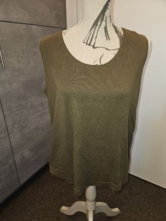 Damen Top IZU Schweiz olivgrün Grösse M Leinenanteil