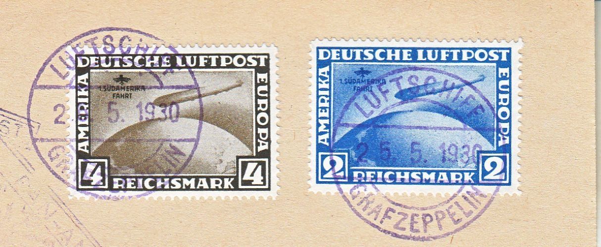 Alle Briefmarken: Devant de lettre  par GRAFF ZEPPELIN obl. LUFTSCHIFF 1930 – Gebraucht aus Mervelier von Emi88 1