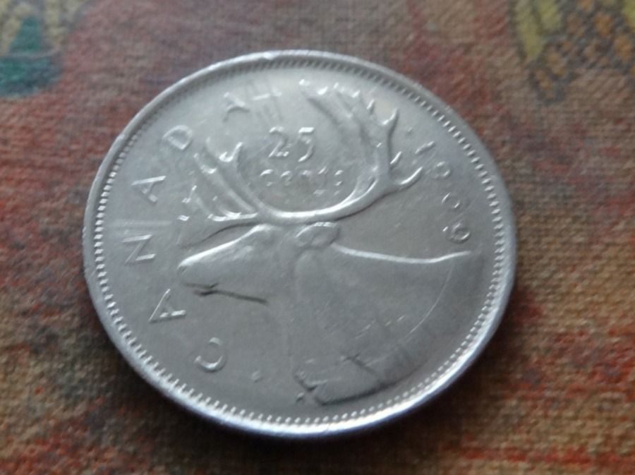 Tutti le monete: CANADA  25  Cents  1969 – Usato da Romanel-sur-Lausanne venduto da Swift13