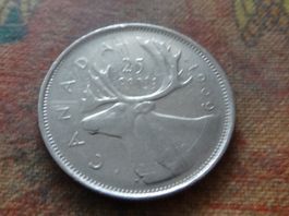 CANADA  25  Cents  1969