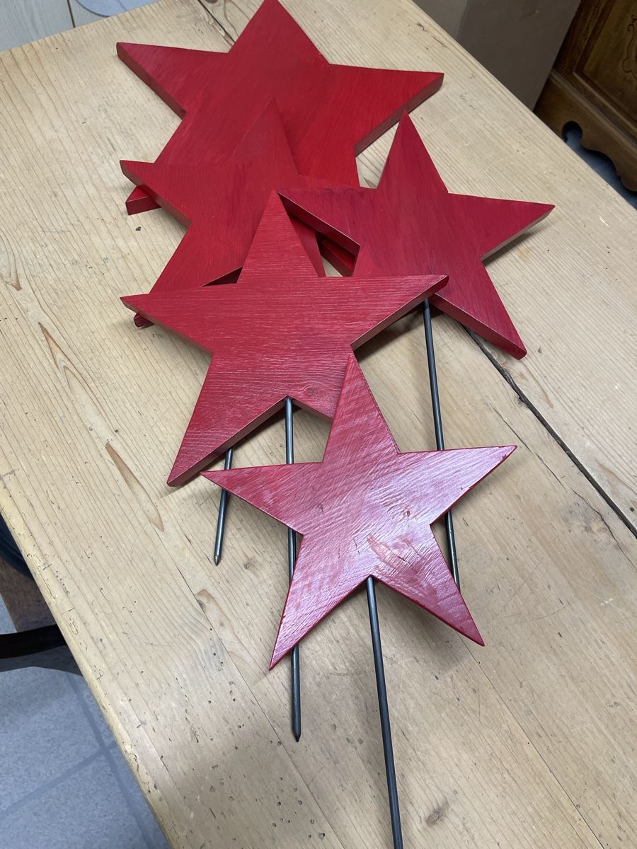 Toutes les décorations: Holzsterne – Neuf (Voir description) à Weingarten-Kalth par 53solti 2