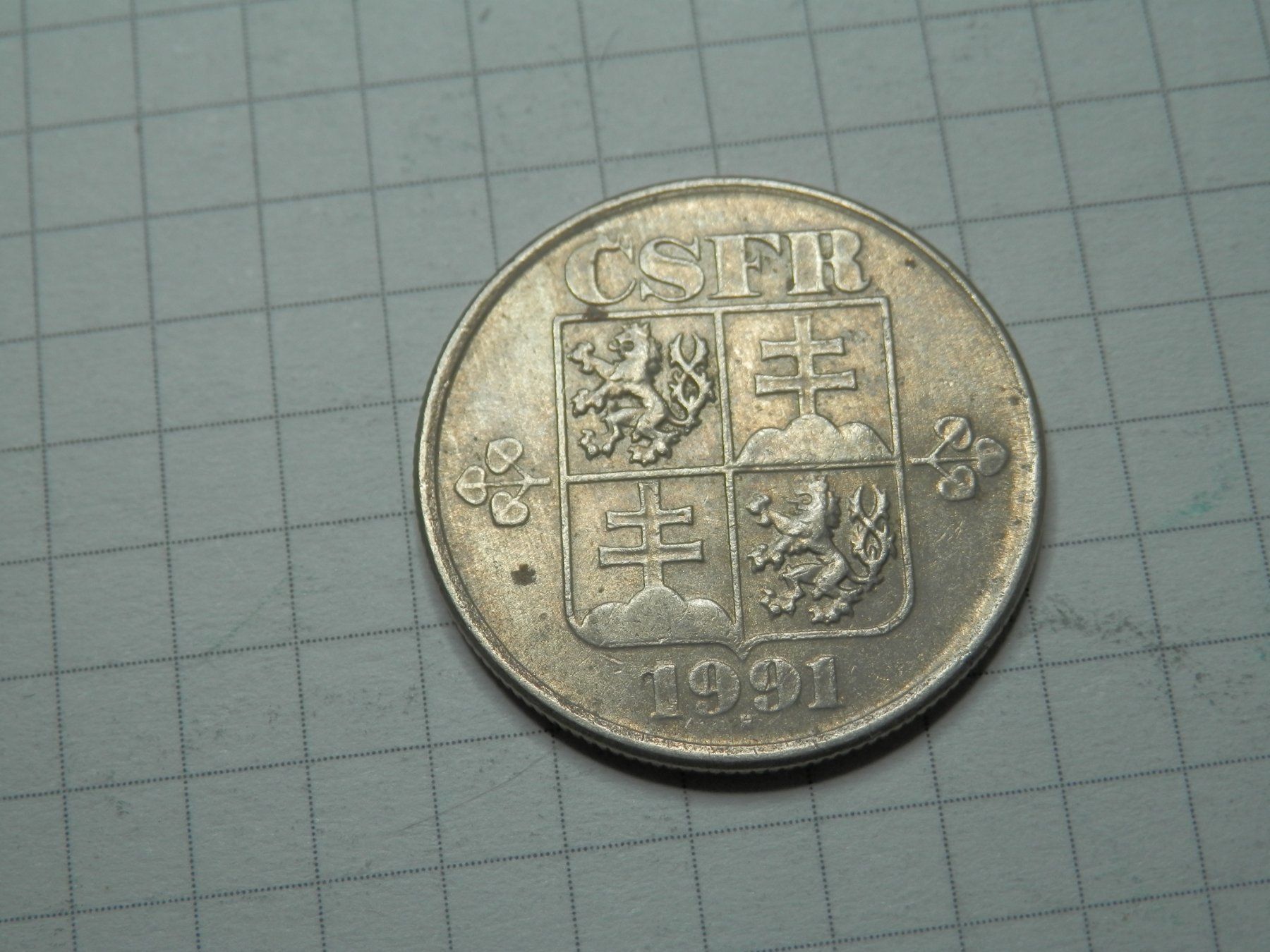 Tutti le monete: Tschechoslowakei 50 Heller, 1991 – Usato da Weiach venduto da weiach81