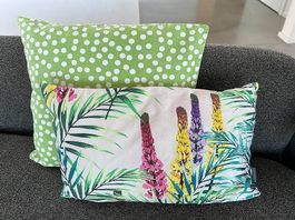 2 Kissen farbig - Marke Linen & More - NEU (je 12.--)