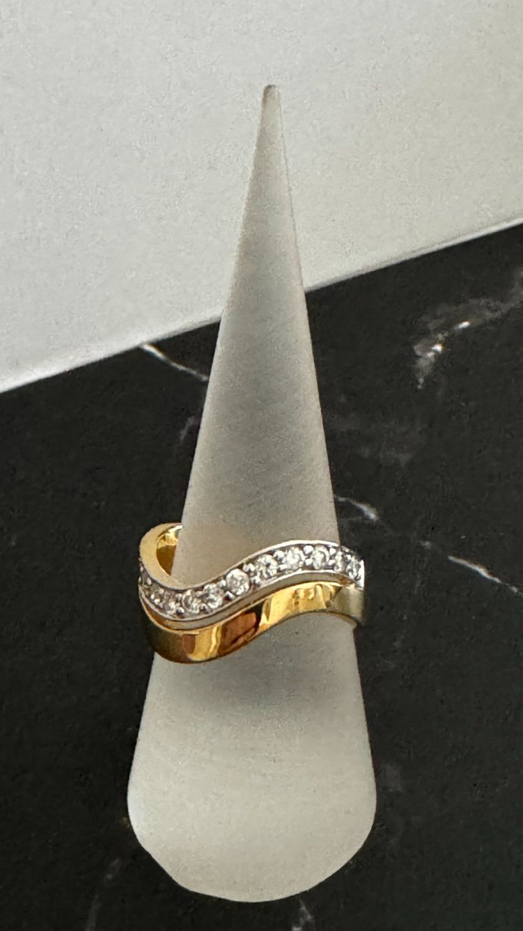 Anelli: Rhodinierter Ring golden – Usato da Muttenz venduto da einfach-schoen