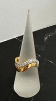 Rhodinierter Ring golden