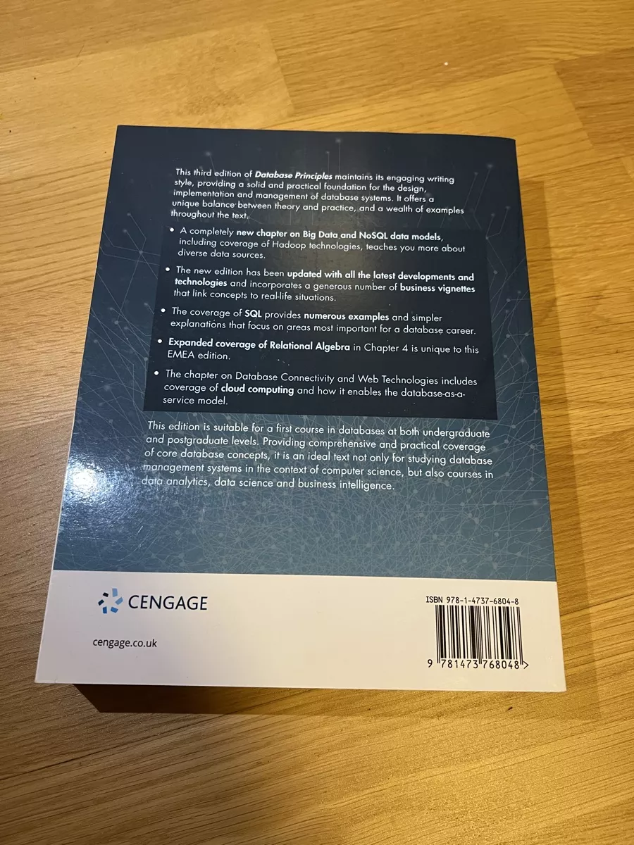 Bücher: Database Principles , 3rd Edition – Neu (gemäss Beschreibung) aus Rheinfelden von bad_hhc7 2