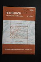 FELDKIRCH Landeskarte der Schweiz 1: 25 000 / 1989