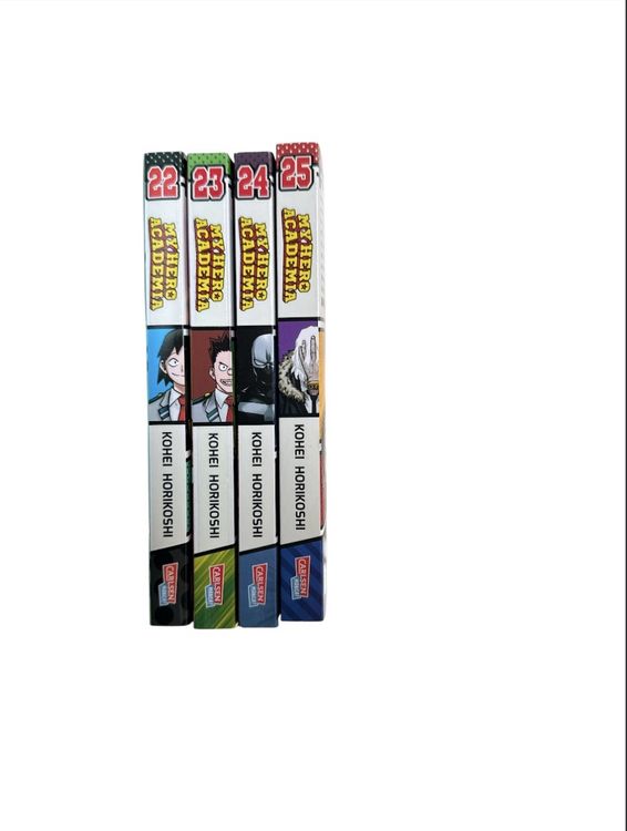 Fumetti: My Hero Academia Band 22 bis 25 + Vigilante 1 & Farbkarte  – Usato da Rheineck venduto da Raphaeloviol 2