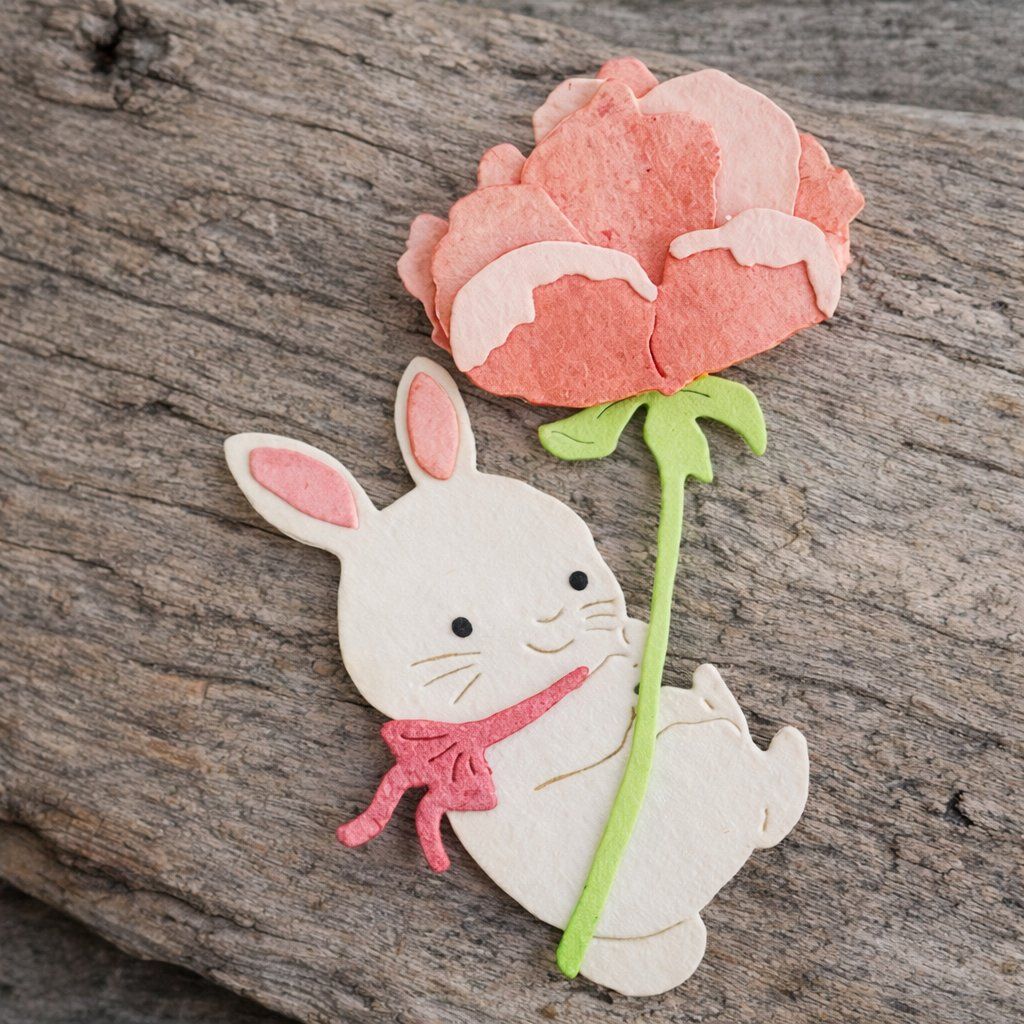 Schablonen: Neues Set Stanzschablonen  Hase mit Blume – Neu und originalverpackt aus Effretikon von wenuss 1