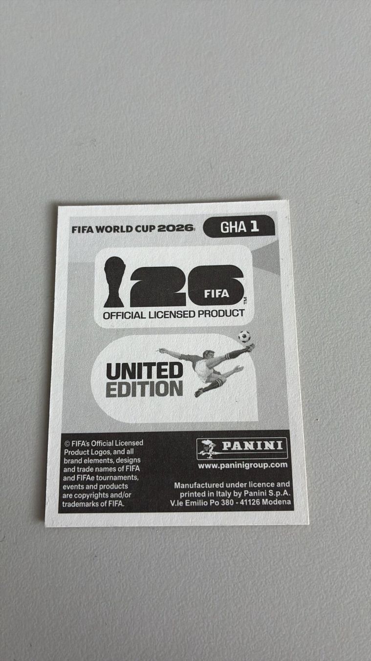 Panini Carte collezionabili: Carte panini 2026 - GHA 1 – Nuovo (secondo la descrizione) da La Neuveville venduto da Ibo2300 1