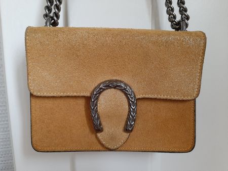 Sac à main en cuir jaune