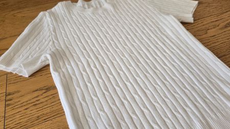 Kurzarm Strick T-Shirt  Gr. M