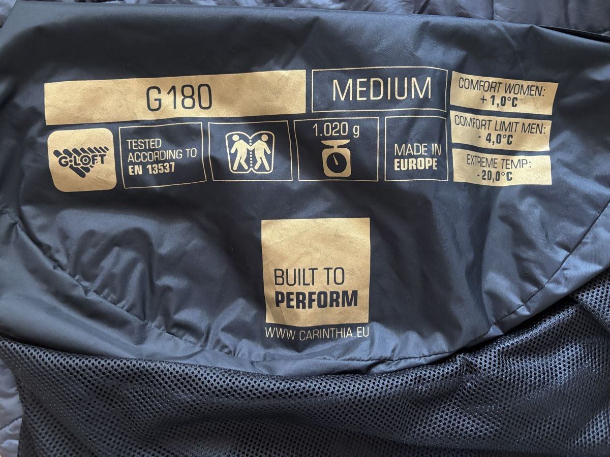 Schlafsäcke: Kunstfaser-Schlafsack Carinthia G180 – Gebraucht aus Winterthur von Muelles5