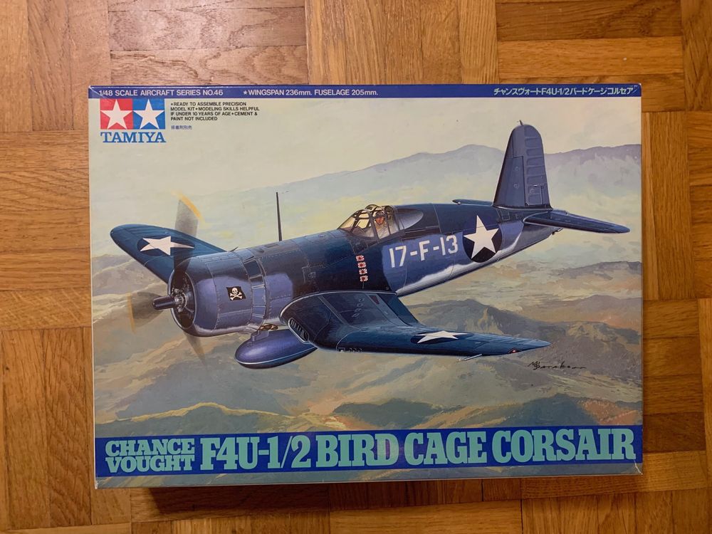 61046 Tamiya Chance Vought F4U-1/2 Bird Cage Corsair