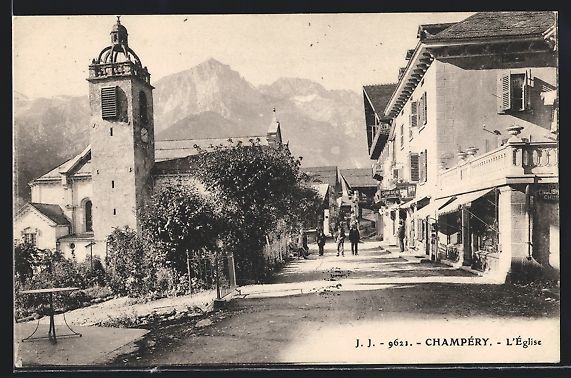 Ansichtskarten: AK Champéry, L'Église – Gebraucht aus Berlin von bartko-reher