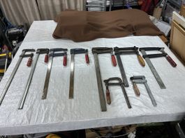 Spannzwingen-Set, gebraucht, verschiedene Größen