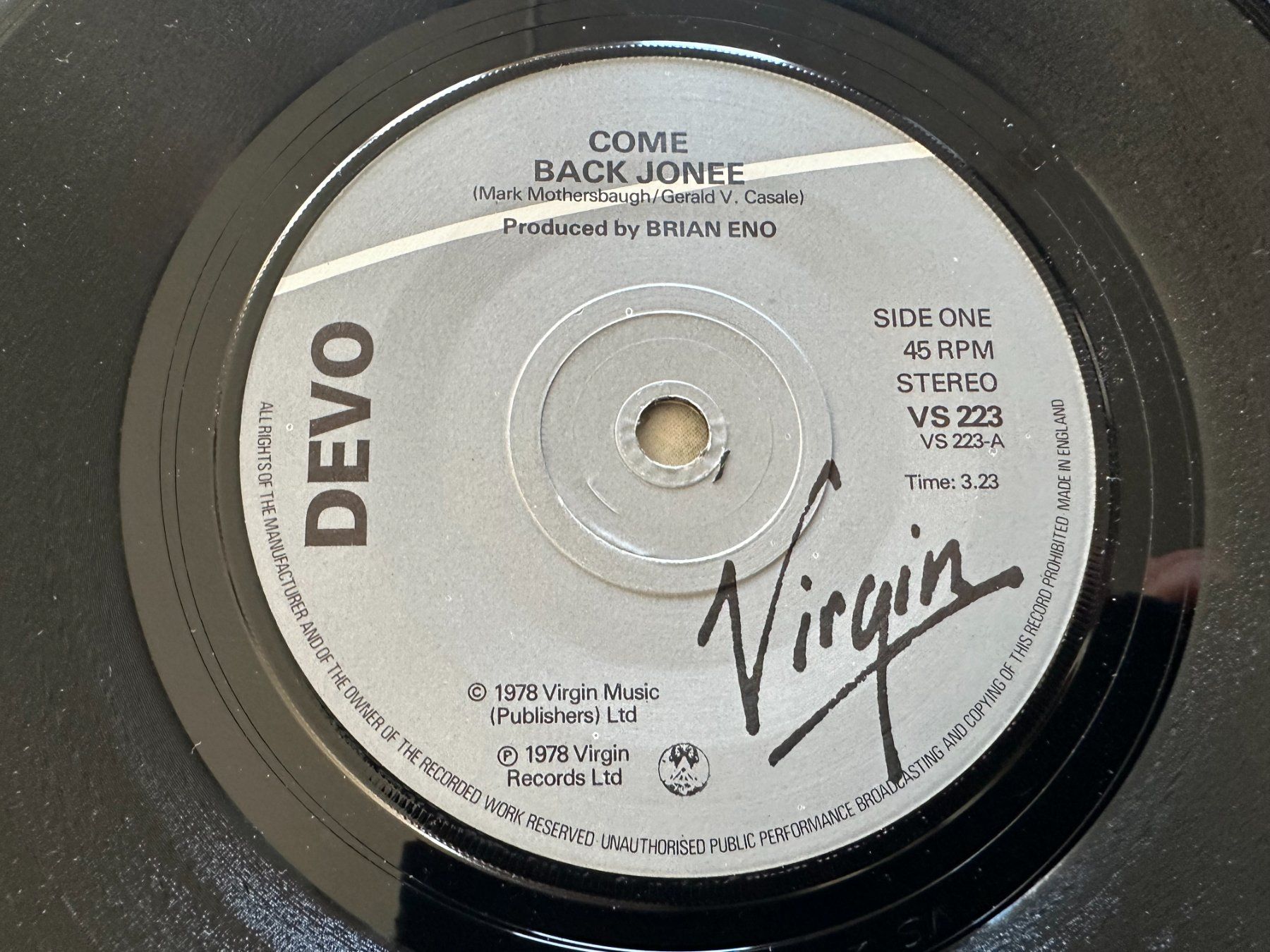 Dischi in vinile: DEVO 7 COME BACK JONEE – Usato da Sion venduto da jaipur1401 2