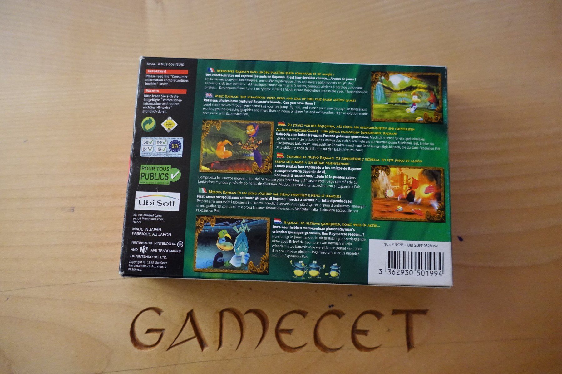 Nintendo Giochi: Rayman 2: The Great Escape – Usato da Steinach venduto da Gamecet 5