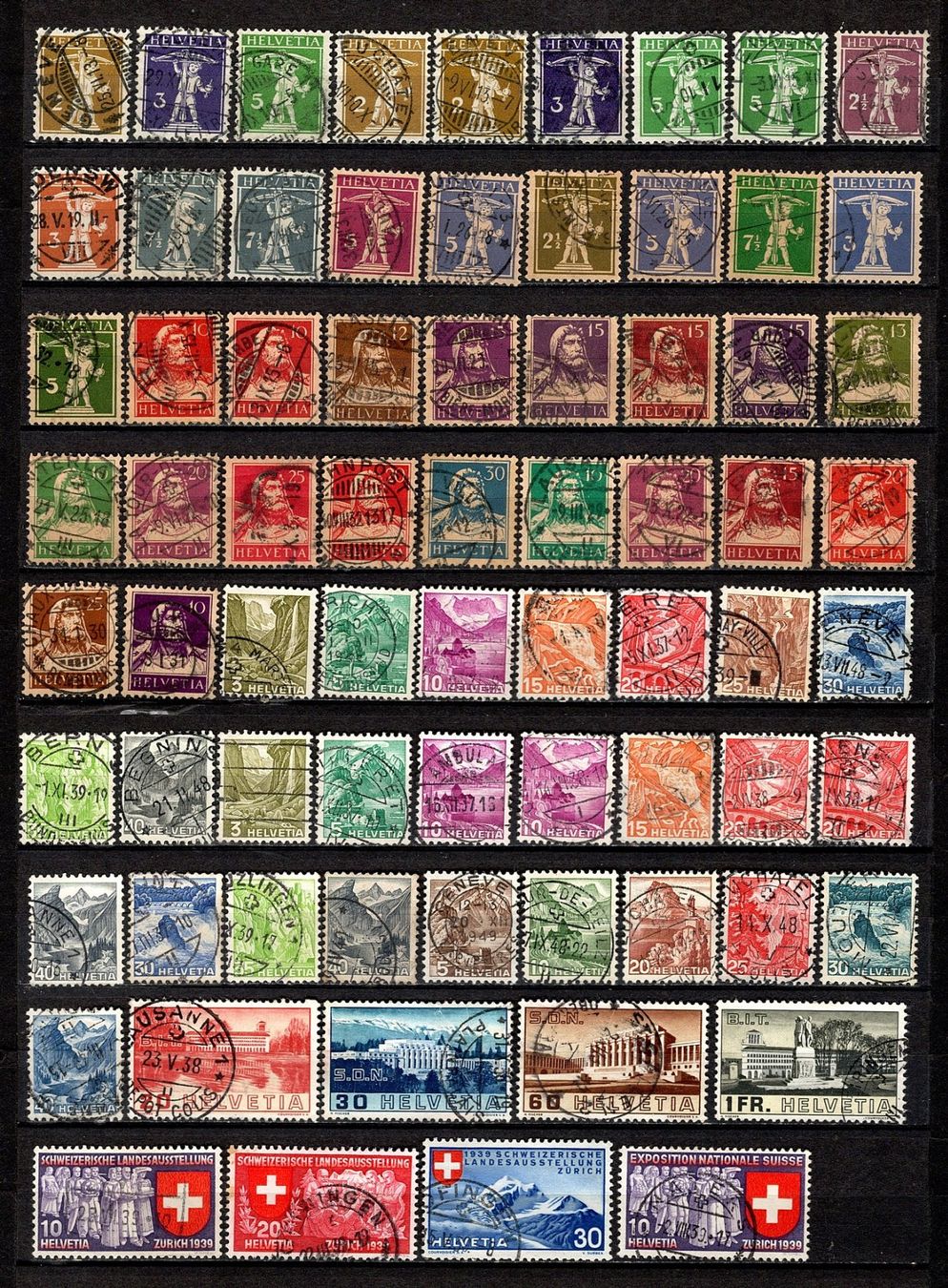 Tutti i francobolli: Sammlung Schweiz (876) – Usato da Burgdorf venduto da blinky01