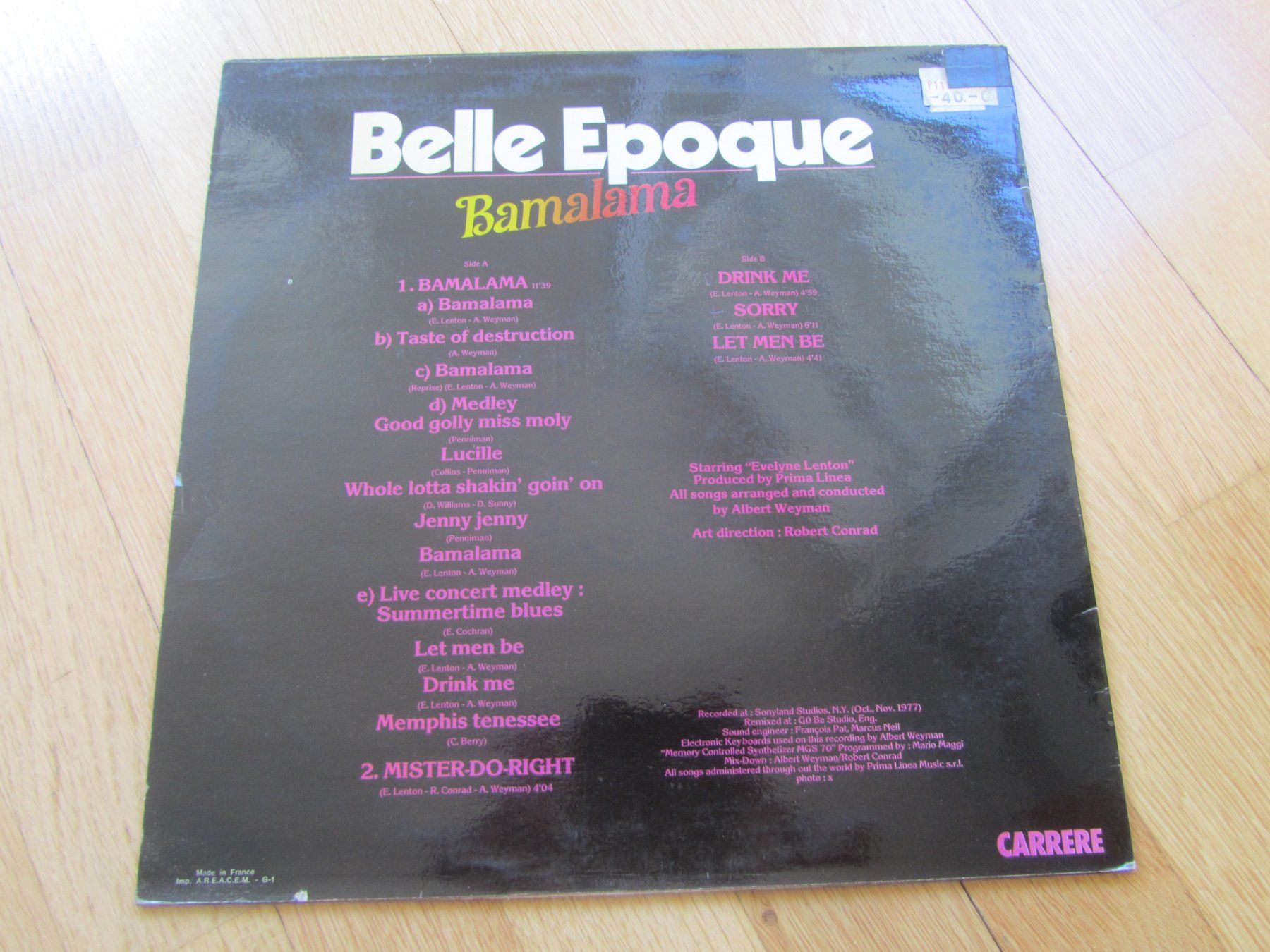 Dischi in vinile: Belle Epoque - Bamalama – Usato da Seengen venduto da mikelele 3