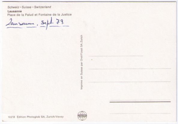 Ansichtskarten: Lausanne – Gebraucht aus Binningen von Mountainrider 1