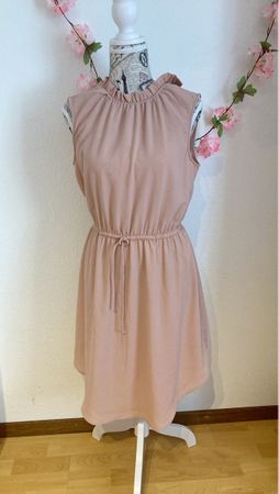 Sommerliches,Kleid in Altrosa, Gr.S/M nr.2