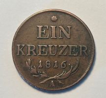 antike Münze 1 KREUZER 1816 KK Österreichische Scheidemünze