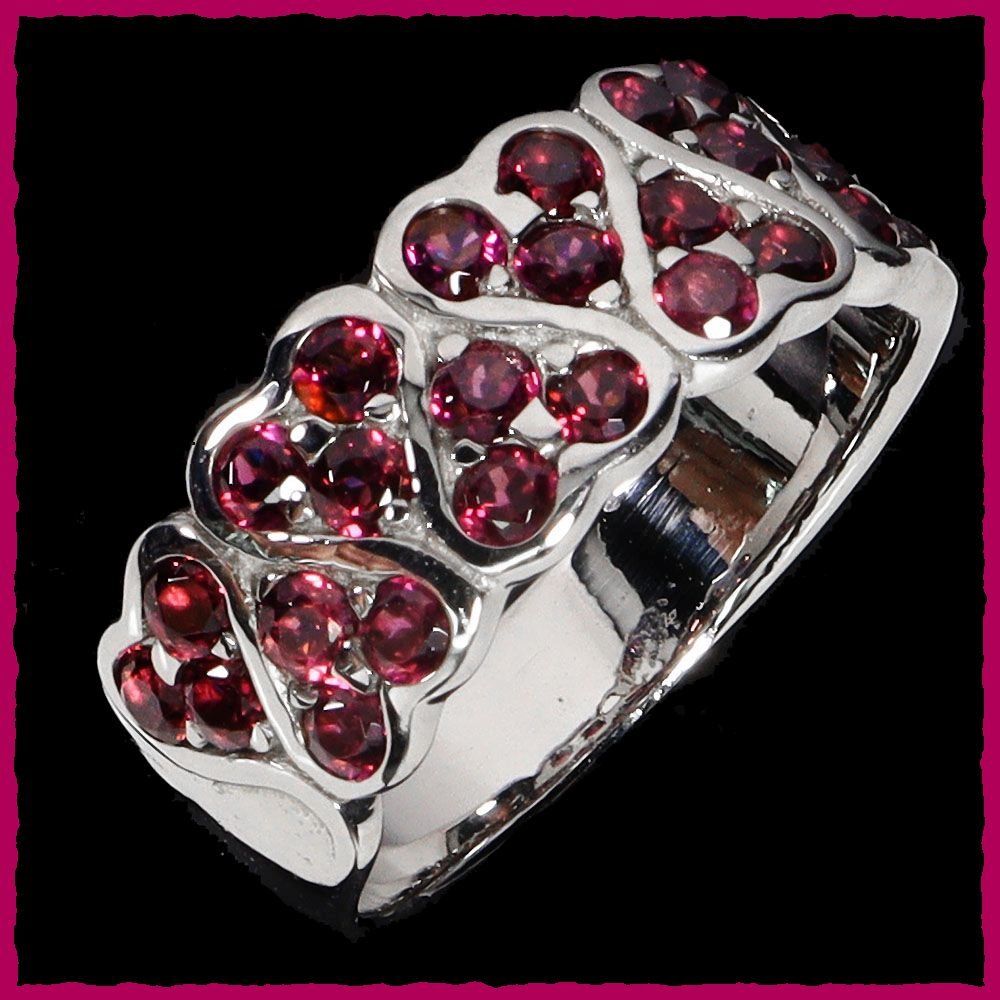 Anelli: Rhodolith / Granat Ringe 925 Silber – Nuovo e nell'imballaggio originale da Oberglatt ZH venduto da Goldfee1