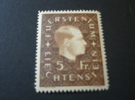 Liechtenstein 5.- Marke 1939, **