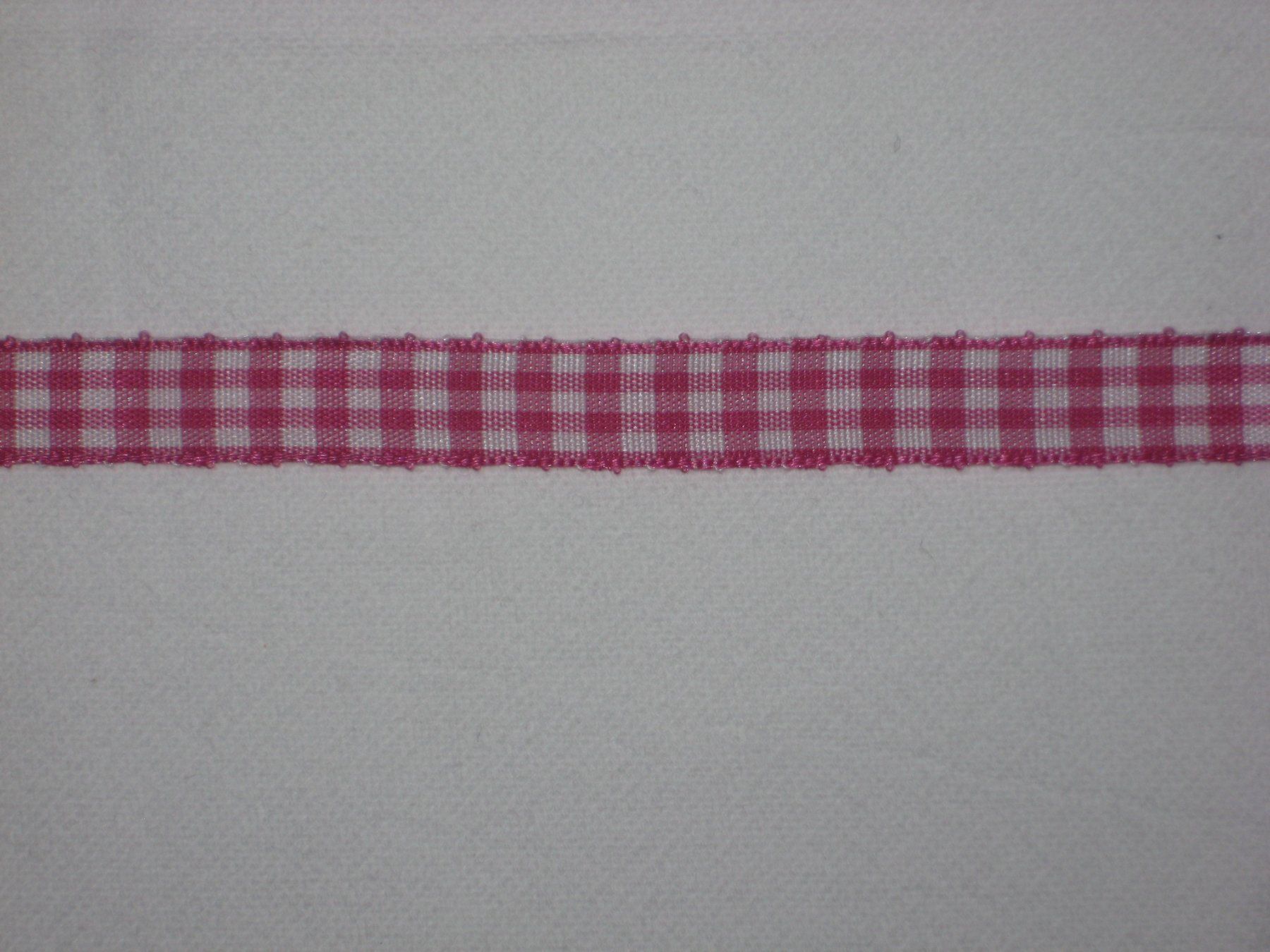 Nastri decorativi: Karoband fuchsia /weiss Polyester 1cm breit – Nuovo e nell'imballaggio originale da Füllinsdorf venduto da Schlupp 1