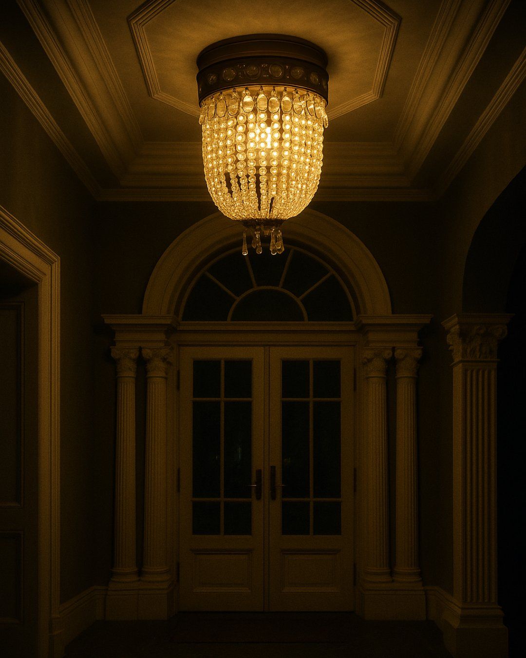 Lampadari & plafoniere: LUSTRE PANIER EN CRISTAL – Usato da Moutier venduto da Vintage-signature 2
