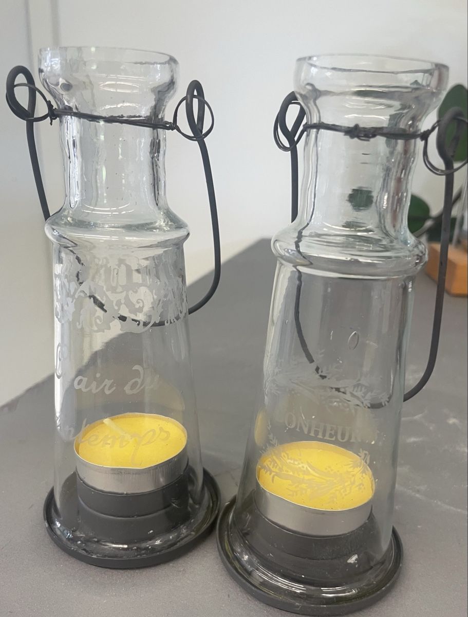 Alle Dekorationen: Windlichter im Glas-Design, 2 Stück, – Neu (gemäss Beschreibung) aus Au ZH von Jaggy4 1