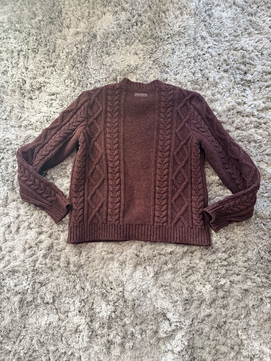 Dsquared2 Maglioni & Felpe: Dsquared2 Wollpullover, Grösse L, bordaux – Usato da Zürich venduto da MyWardrobe
