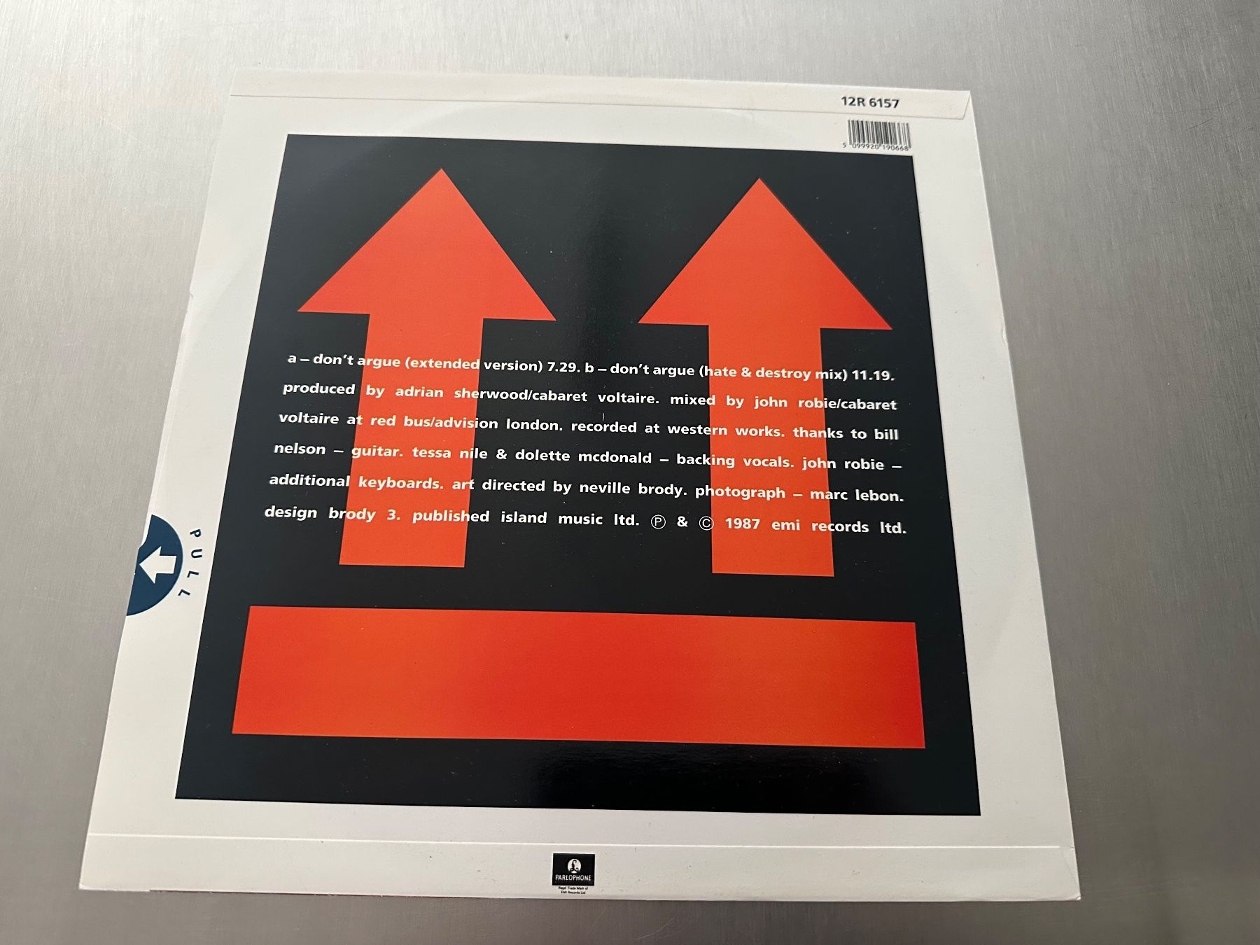 Dischi in vinile: CABARET VOLTAIRE 12 DON'T ARGUE – Usato da Sion venduto da jaipur1401 1