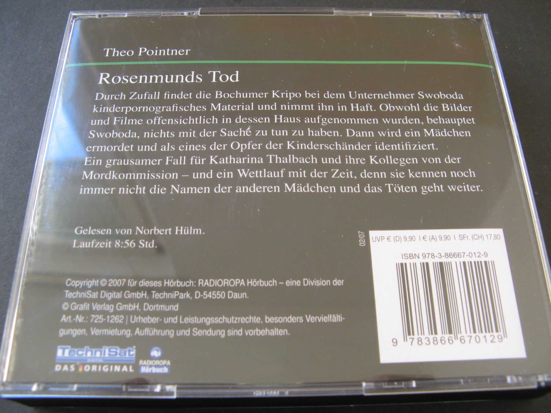 Audiolibri: Theo Pointner - Rosenmunds Tod – Usato da Frauenfeld venduto da Interessent1 1