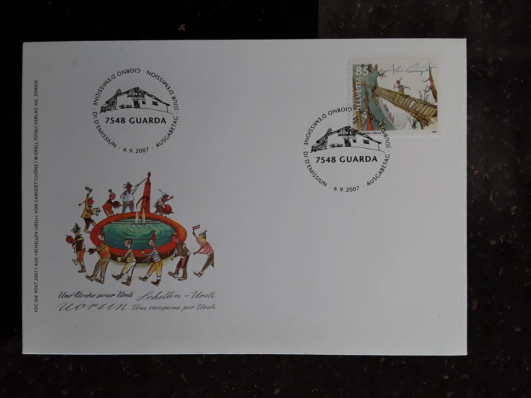 Tutti i francobolli: FDC Brief 6.9.2007 Guarda – Usato da Bazenheid venduto da derdelorean01